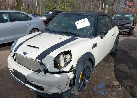 2015 Mini Convertible Cooper S z USA, uszkodzony, nr VIN WMWZP3C52FT708136